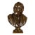 French Antique Bronze Sculpture “Bust of Voltaire” After Jean-Antoine Houdon For Sale