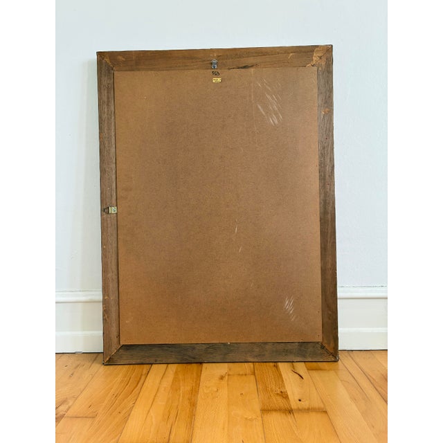 Vintage Spanish Venetian-Style Wall Mirror, Rectangular, Brass, 1980s Hollywood Regency For Sale - Image 11 of 11