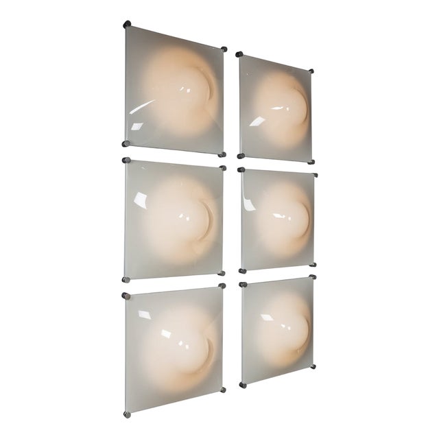 Italian Dada Wall Lights frm iGuzzini, 1970s, Set of 6 For Sale