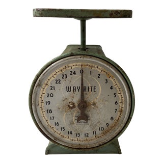 Vintage Distressed Finish Household Scale For Sale