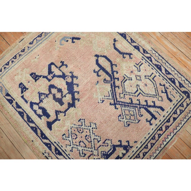 Textile Zabihi Collection Antique Square Turkish Oushak Rug - 3'1" x 3'6" For Sale - Image 7 of 7