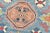 Kazak Rug 8'2'' X 9'9'' Blue Wool Tribal Geometric Hand-Knotted Oriental Carpet For Sale - Image 9 of 12