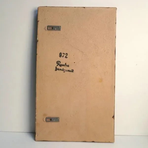 German Big Ceramic Wall Tile Kraniche by Rusche 1950s For Sale - Image 3 of 5