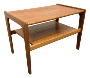 Salin Nyborg Teak Two Tiered Side Table, Mid 20th Century