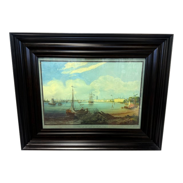 Johann Ludwig Bleuler (1792-1850) Vue De La Ville De Rotterdam - Gouache 19th C. For Sale