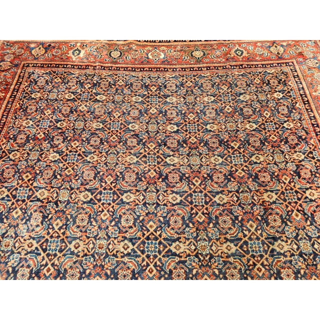 Traditional Vintage Persian Mahal Sultanabad Rug, Wool Pile, Allover Geometric Design For Sale - Image 3 of 12