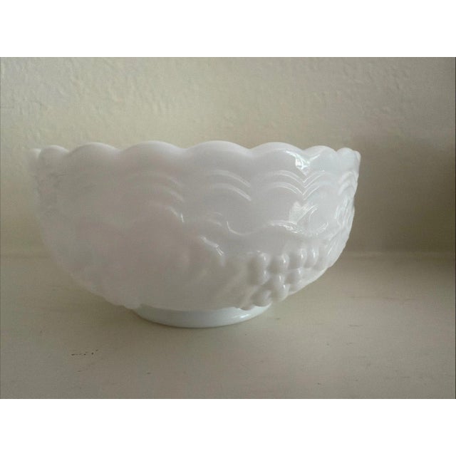1950s Vintage Milk Glass Bowls and Salt & Pepper Shakers - Set of 6 For Sale - Image 5 of 6