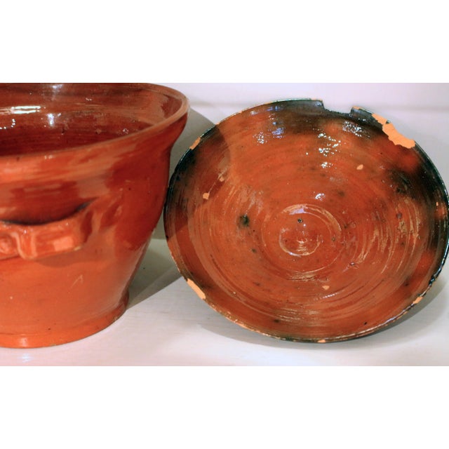 Orange Circa 1930s Jugtown Covered Soup Tureen by Ben Owen I For Sale - Image 8 of 10