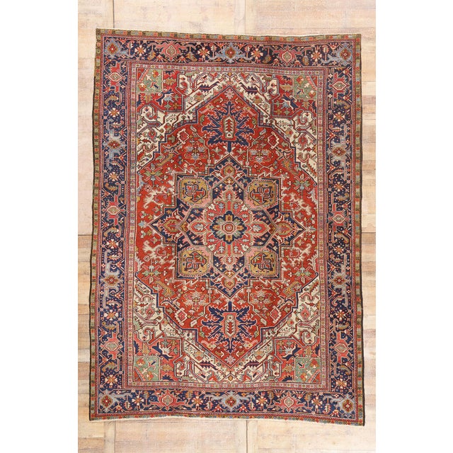 Late 19th Century Persian Heriz Rug, 08'03 X 11'11 For Sale - Image 10 of 10