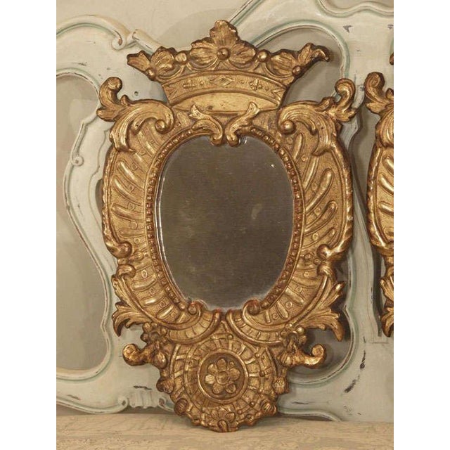 Italian Italian Gilt Mirrors - a Pair For Sale - Image 3 of 9