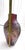 1980s Modern Art Blown Glass Iridescent Purple and Gold Large Vase For Sale - Image 10 of 12