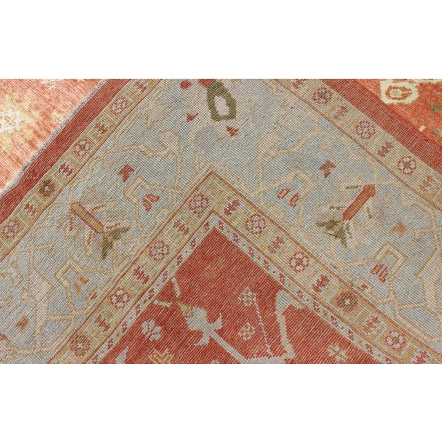Turkish Oushak Rug With Angora Wool by Keivan Woven Arts 9'10 X 12'10 For Sale - Image 12 of 13
