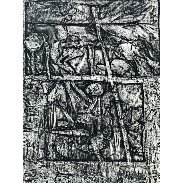 Vintage Abstract Figurative Etching Douglas Parker For Sale - Image 4 of 7
