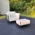 Michael Taylor Michael Taylor Attributed "Jerome" Lounge Chair and Ottoman For Sale - Image 4 of 9