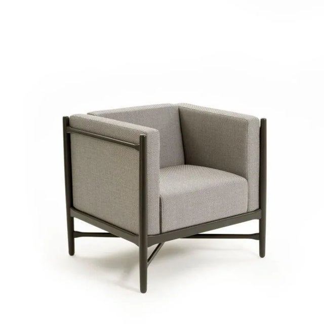 Loka armchair novum pepper black lacquered by colé italia with lorenz + kaz dimensions: h 76, w 57, d 52 cm materials:...