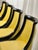 Late 20th Century Empire-Style Ebonized Black Lacquer & Yellow Leather Gondola Dining Chairs For Sale In Raleigh - Image 6 of 8