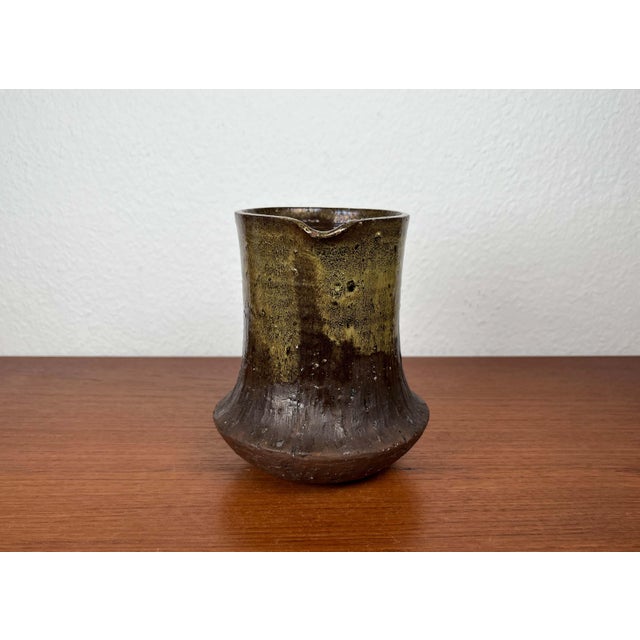 Mid-Century Modern Danish Studio Pottery Carafe Vase from Poul Havgaard, Faaborg, 1960s For Sale - Image 18 of 18