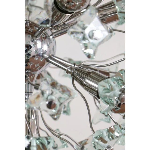 Italian Space Age Sputnik Chandelier attributed to Fontana Arte, 1960s For Sale - Image 11 of 18