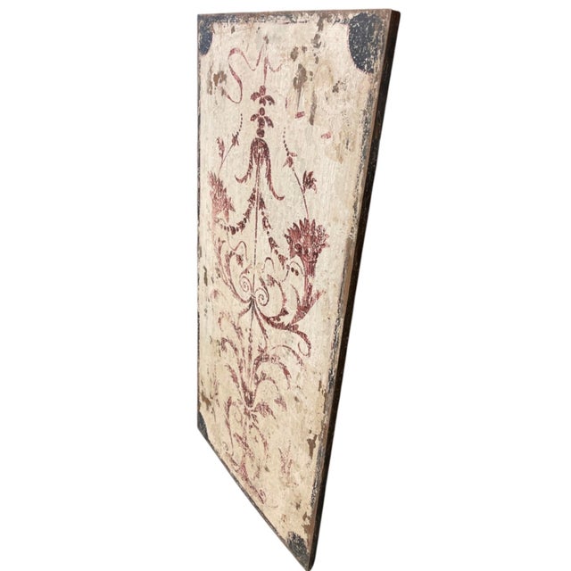 Vintage Neoclassical-Style Painted Wooden Wall Panel For Sale In West Palm - Image 6 of 12