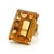 Vintage FFF Emerald-Cut Citrine Ring in 14k Yellow Gold, Size 6.75 For Sale - Image 10 of 12