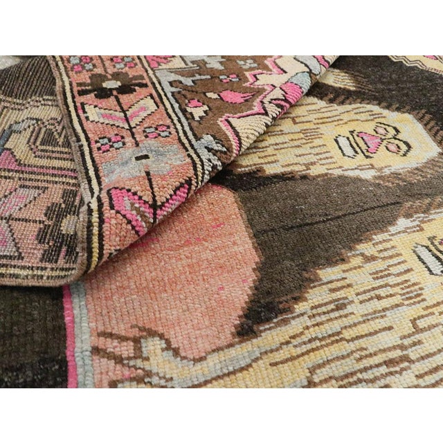 Textile Galerie Shabab Collection Mid-20th Century Handmade Caucasian Pictorial Karabagh Gallery Rug For Sale - Image 7 of 7