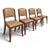 Chairs in Oak and Studded Imitation Leather, 1940s, Set of 4 For Sale - Image 9 of 9