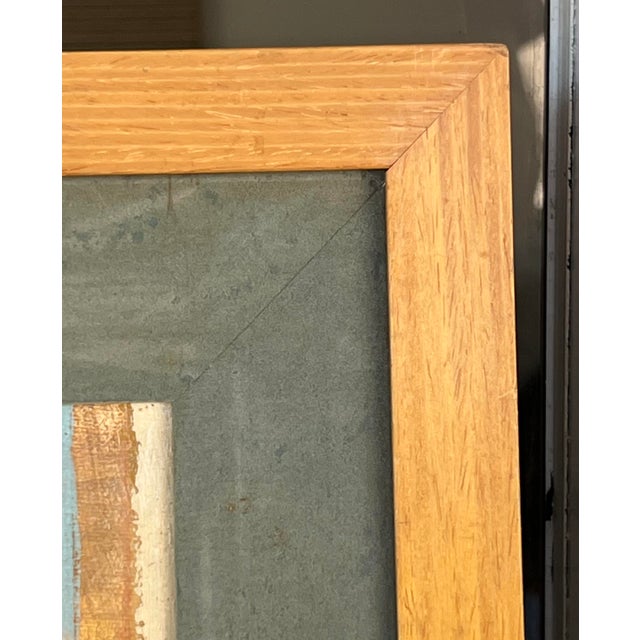 Modern 1980s Gene Zolbert Surrealist Painting Girl With Doves For Sale - Image 3 of 12