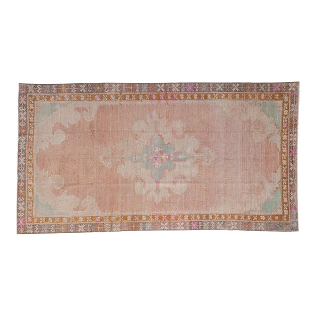 Vintage Distressed Kars Carpet - 5'8" x 10'7" For Sale