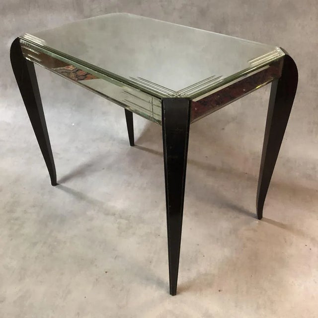 Beveled Glass Coffee Table from Mobiglace, 1940s For Sale - Image 4 of 9