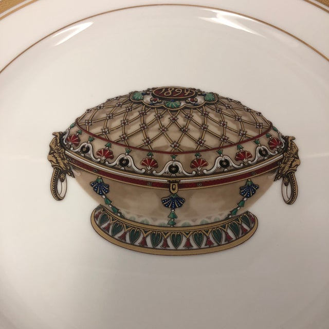 Vintage Faberge Imperial Renaissance Egg Dinner Plate Chairish