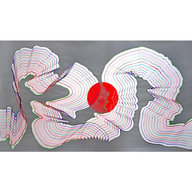 Contemporary Sumit Mehndiratta, Yolesce, Acrylic on Paper For Sale - Image 3 of 3