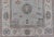 Floral Modern Oushak With Muted Gray Background and Cream Border For Sale In Atlanta - Image 6 of 13