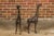 Pair of Small Bronze Midcentury Giraffe Sculptures, American Art For Sale - Image 9 of 12