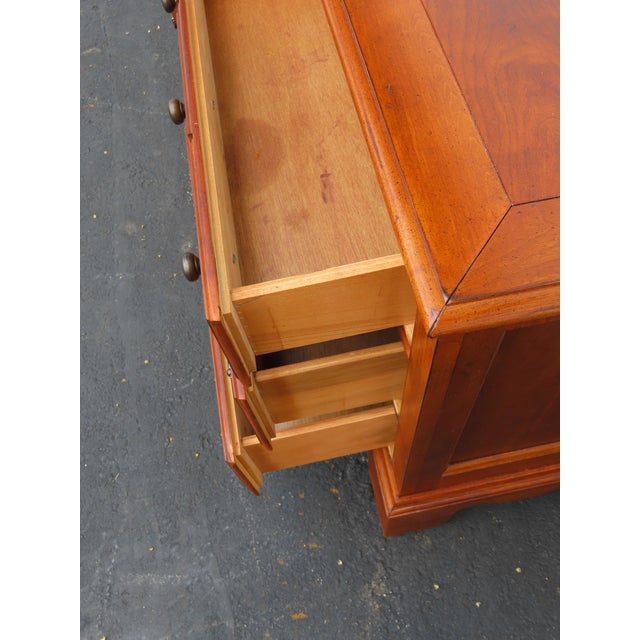 Brown Solid Wood Nightstands End Side Bedside Tables a Pair 6588 For Sale - Image 8 of 18