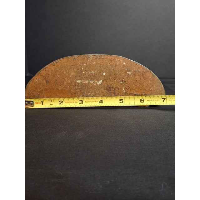 Antique Judd Co Cjo 1286 Cast Iron Sailing Ship Doorstop American Flag Painted For Sale - Image 11 of 12