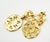 Chanel Chanel Vintage Gold Plated CC Cut Out Dog Tag Clip on Earrings, A Pair For Sale - Image 4 of 5