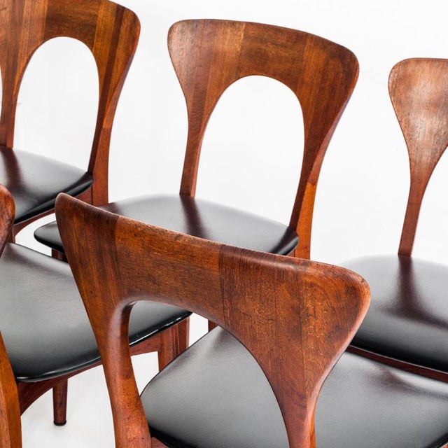 Scandinavian Peter Chairs by Niels Koefoed for Koefoeds Møbelfabrik, Denmark, 1960s,Set of 6 For Sale - Image 12 of 16