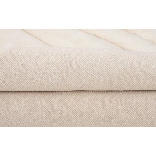 Textile Hand-Knotted Wool Rug by Azele Studio For Sale - Image 7 of 11