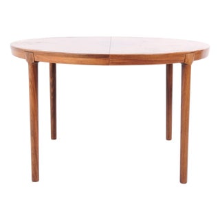 Round Rosewood Dining Table from Sannemanns Møbelfabrik, 1980s For Sale