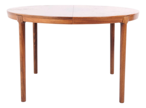 Round Rosewood Dining Table from Sannemanns Møbelfabrik, 1980s