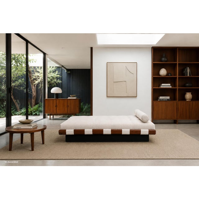 Mid-century modern walnut daybed / bench designed by Adrian Pearsall for Craft Associates in the United States, circa...