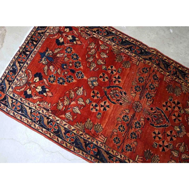 1900s Antique Handmade Persian Sarouk Mahajeran Rug For Sale In New York - Image 6 of 8