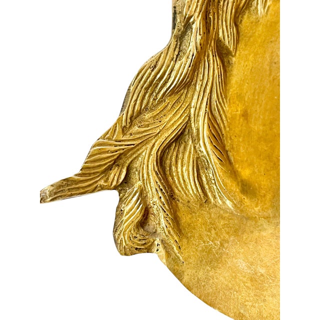Metal Vintage English Brass Horse Head Form Dish Ashtray For Sale - Image 7 of 10