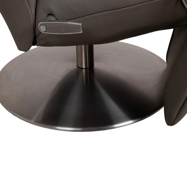 Symphony JR-7960 Lounge Chair in Grey Leather from Jori For Sale - Image 10 of 17