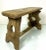Rustic Handcrafted Farmhouse Stool, 1950s For Sale - Image 13 of 13