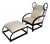 Set of Chaise Lounge and Ottoman by Piero Palange and Werther Toffoloni for Gervasoni, 1970s For Sale