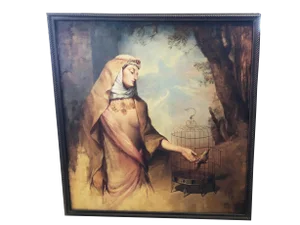 Large Oil on Board Painting by the Artist Daniel Carranza Framed