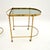 Vintage Italian Nesting Tables in Brass, 1970s, Set of 3 For Sale - Image 10 of 11