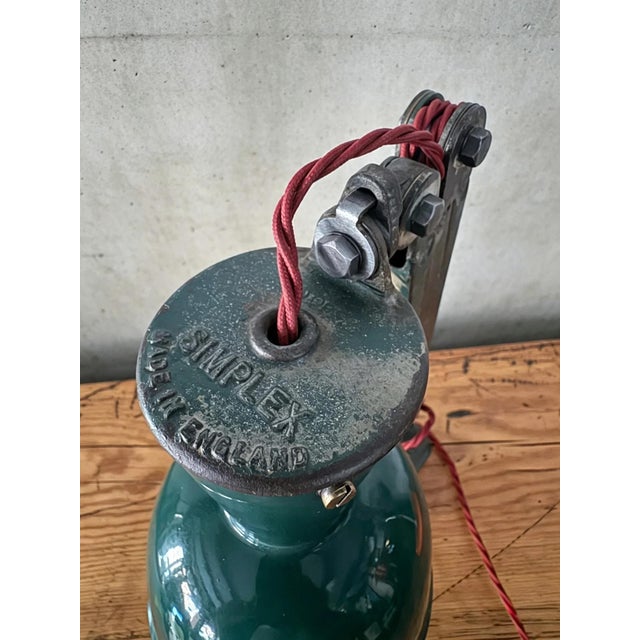 Worktop Machinists Lamp from Simplex, 1930s For Sale - Image 9 of 11