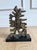 Metal Signed Vintage Brutalist Abstract Bronze Sculpture on Marble Base For Sale - Image 7 of 7